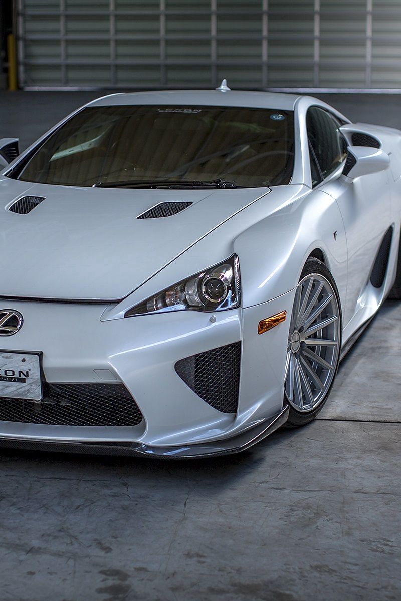 Download wallpaper 800x1200 lexus lfa supercar white front view iphone  4s4 for parallax hd background