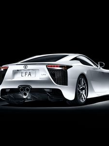 Preview wallpaper lexus, lfa, white, side view