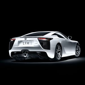 Preview wallpaper lexus, lfa, white, side view