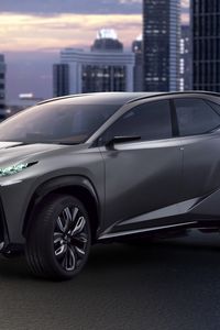 Preview wallpaper lexus, lf-nx 6, gray, side view