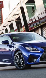 Preview wallpaper lexus, rc f, au-spec, blue, side view