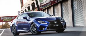 Preview wallpaper lexus, rc f, au-spec, blue, side view