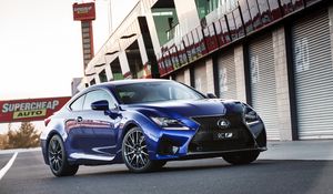 Preview wallpaper lexus, rc f, au-spec, blue, side view