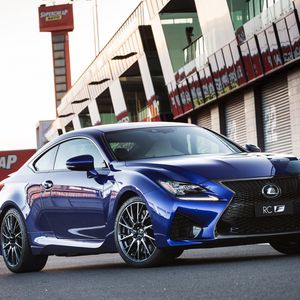 Preview wallpaper lexus, rc f, au-spec, blue, side view