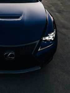 Preview wallpaper lexus rc f, lexus, headlight, bonnet, front view