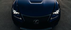 Preview wallpaper lexus rc f, lexus, headlight, bonnet, front view