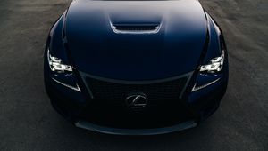 Preview wallpaper lexus rc f, lexus, headlight, bonnet, front view