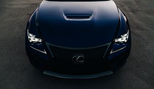 Preview wallpaper lexus rc f, lexus, headlight, bonnet, front view