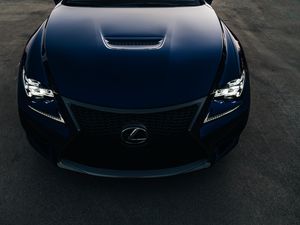 Preview wallpaper lexus rc f, lexus, headlight, bonnet, front view