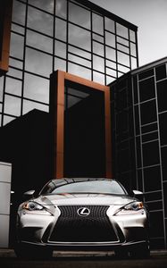 Preview wallpaper lexus rx, lexus, car, silver, front view