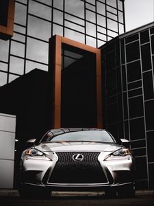 Preview wallpaper lexus rx, lexus, car, silver, front view