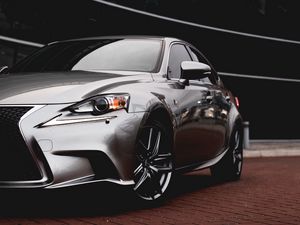 Preview wallpaper lexus rx, lexus, car, silver, side view