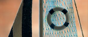 Preview wallpaper life buoy, grid, blue, white