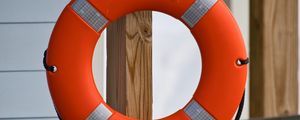 Preview wallpaper lifebuoy, circle, tree, orange