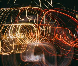 Preview wallpaper light, abstraction, blur, long exposure, glow