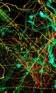 Preview wallpaper light, abstraction, long exposure, colorful, lines