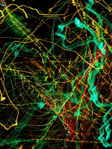 Preview wallpaper light, abstraction, long exposure, colorful, lines