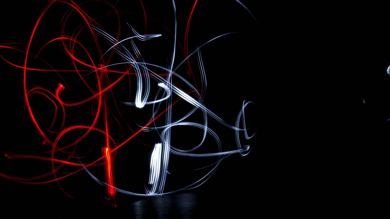 Wallpaper light art, lines, plexus, dark