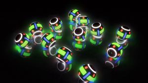 Preview wallpaper light, balls, lights, background