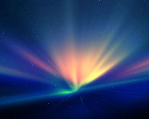 Preview wallpaper light, blue, rays, shine
