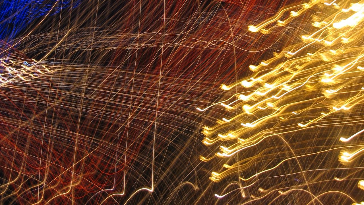 Wallpaper light, blur, abstraction, long exposure