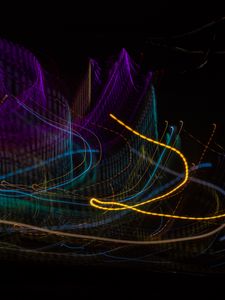 Preview wallpaper light, blur, freezelight, long exposure, abstraction