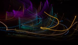 Preview wallpaper light, blur, freezelight, long exposure, abstraction