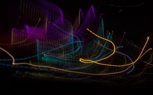 Preview wallpaper light, blur, freezelight, long exposure, abstraction