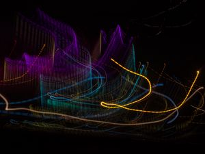 Preview wallpaper light, blur, freezelight, long exposure, abstraction