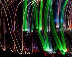 Preview wallpaper light, blur, freezelight, colorful, abstraction, long exposure