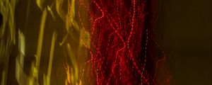 Preview wallpaper light, blur, freezelight, long exposure, abstraction, red, yellow