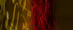 Preview wallpaper light, blur, freezelight, long exposure, abstraction, red, yellow