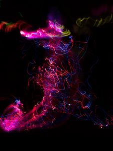 Preview wallpaper light, blur, long exposure, abstraction, lights