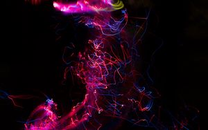 Preview wallpaper light, blur, long exposure, abstraction, lights