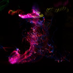 Preview wallpaper light, blur, long exposure, abstraction, lights