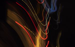 Preview wallpaper light, blur, long exposure, colorful, abstraction