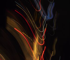 Preview wallpaper light, blur, long exposure, colorful, abstraction