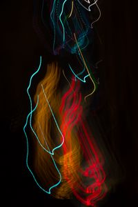 Preview wallpaper light, blur, long exposure, abstraction, colorful