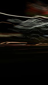 Preview wallpaper light, blur, long exposure, waves, abstraction