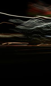 Preview wallpaper light, blur, long exposure, waves, abstraction