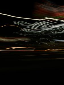 Preview wallpaper light, blur, long exposure, waves, abstraction