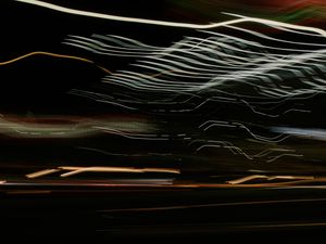 Preview wallpaper light, blur, long exposure, waves, abstraction