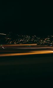 Preview wallpaper light, blur, long exposure, abstraction, dark