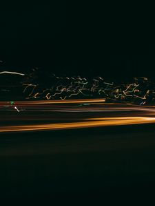 Preview wallpaper light, blur, long exposure, abstraction, dark