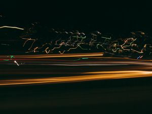 Preview wallpaper light, blur, long exposure, abstraction, dark