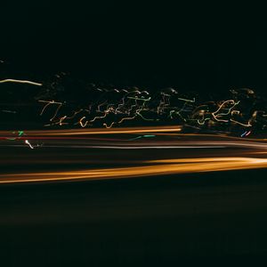 Preview wallpaper light, blur, long exposure, abstraction, dark
