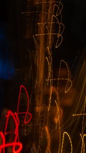 Preview wallpaper light, blur, long exposure, lines, sparks, abstraction