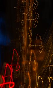 Preview wallpaper light, blur, long exposure, lines, sparks, abstraction