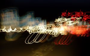 Preview wallpaper light, blur, long exposure, freezelight, abstraction