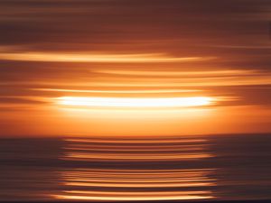 Preview wallpaper light, blur, sunset, stripes, abstraction